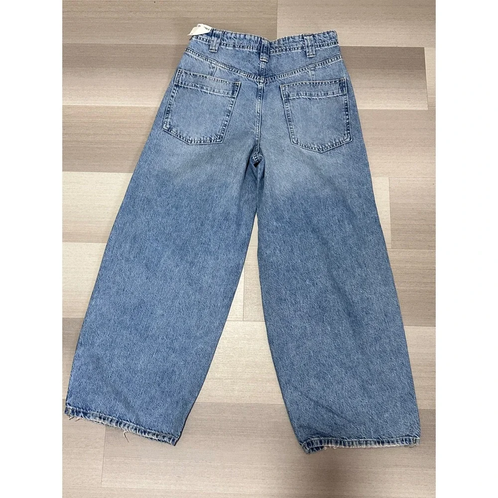 NWT‎ Free People We The Free Eden Slouchy Wide Leg Jeans  $148